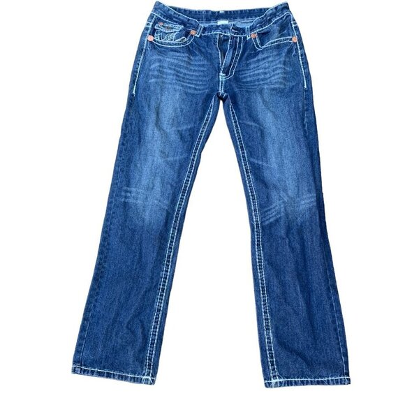 VINTAGE True Religion Jeans Size 36 BILLY SUPER T Blue - Picture 6 of 7